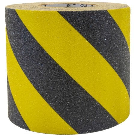 Flex-Tred AntiSlip Safety Tape - 6 X 60 ft / Yellow/Black Striped-Roll YBS.0660.R